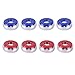 NISSCO Set of 8 (Dia.53mm) 2-1/8'' Shuffleboard Pucks Blue/Red
