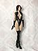 1/6 Scale Female Clothes,Female Bodysuit Black High Fork Jumpsuit Wristbands Clothes for 12inch PH TBL JO Action Figure Body (D)