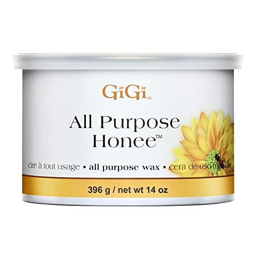 GiGi All Purpose Honee Hair Removal Soft Wax for All Skin and Hair Types, 14 oz