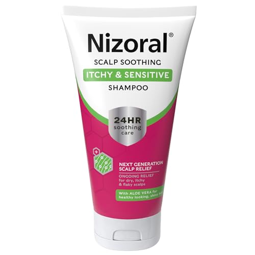 38% off - Nizoral Scalp Soothing Itchy & Sensitive Shampoo, 24 Hour Soothing Care, Ongoing Relief for Dry, Itchy and Flaky Scalps, For Healthy Looking, Shiny Hair, Contains Aloe Vera, 1 x 200ml