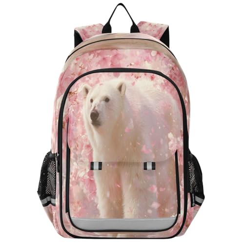 Sac à dos ordinateur enfants ours polaire pour l'école