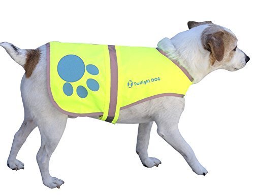Reflective Dog Vest Small with Adjustable Strap and Florescent Reflectors. Safety Vest for Dogs and Dog Raincoat for Walks in Rain or Snow - Reflects Car Lights for Safety. Also Used As Hunting Vest for Dogs. Lightweight and Comfortable.