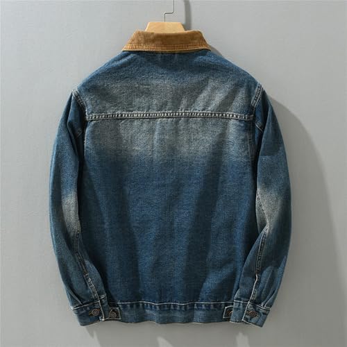 Chaqueta denim para hombre estilo retro casual miniatura 3