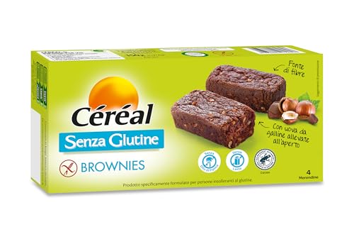 Céréal Brownies senza Glutine, Merendine dolci gluten free, 150G