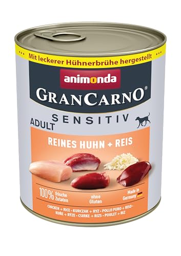 Produktbild von animonda GranCarno Adult Sensitiv Reines Huhn + Reis - 6 x 800 g