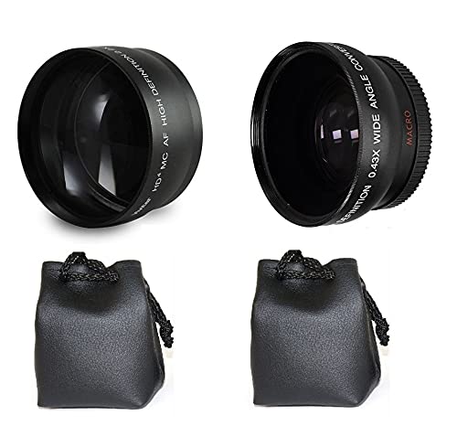 Amazon.com : 2 Lens HD Wide Angle & 2.2X TELEPHOTO Lens for Sony