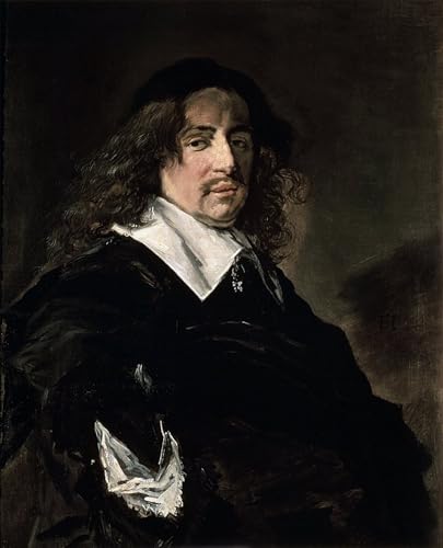 Impresión en lienzo de Frans Hals 60x90cm, arte de alta definición para salones elegantes
