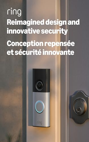 Ring Wired Doorbell Plus (Newest Model) — Retinal 2K with wide-angle video, 4x Enhanced Zoom, and Low-Light Sight, Polished Mocha