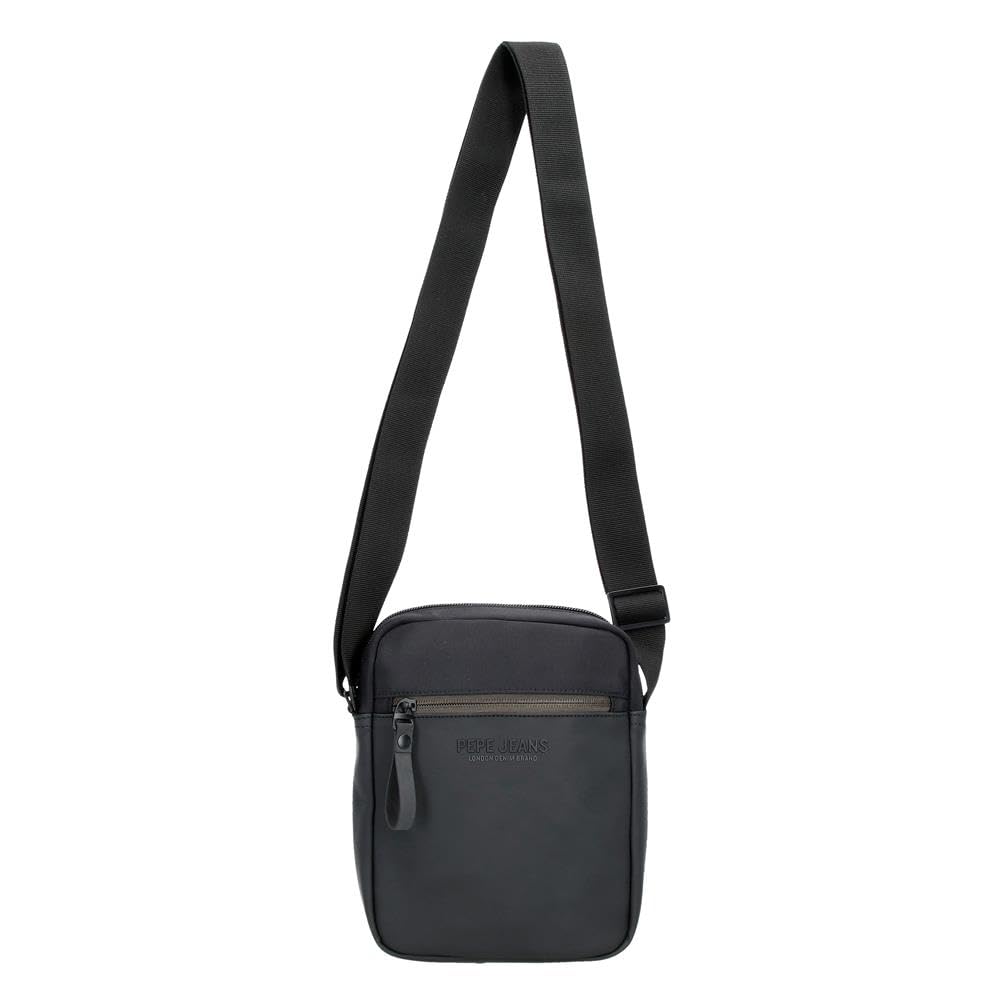 Pepe Jeans Sail up Torba na messenger Medium Czarny 17x22x6 cm Poliester i PU by Joumma Bags, Czarny (Black), Talla única, średnia torba na ramię
