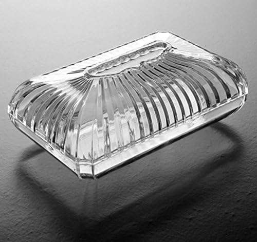 Acrylic Paper Box Paper Towel Dispenser Clear Stand Flip-Style Tissue Case Desktop Decoration Clear Tissue Holder Organizer Home Office Bathroom Bedroom (Clear Fency - 4)-picture-13