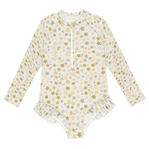 One Piece Swimsuits Girls Long Sleeve Swimwear Bathing Suit Rash Guard Sun Protection