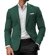 HANBANGWEI Mens Blazer Casual Sport Coats for Men Slim Fit Two Button Lightweight Suit Jacket for...