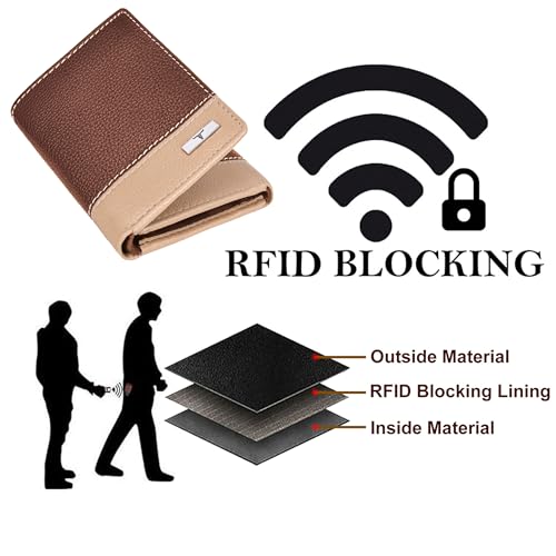 Image of URBAN FOREST Travis Redwood /Sand Leather Wallet for Men