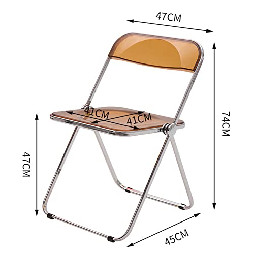 Chaise en acrylique transparent stable : finis les espaces encombrés