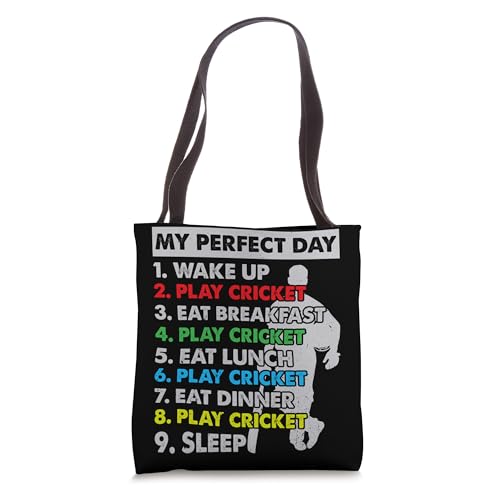 Cricket Player Cricketing Day Plan Tote Bag