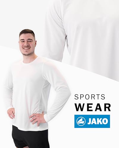 JAKO Kinder Longsleeve Run 2.0, Weiß, 140