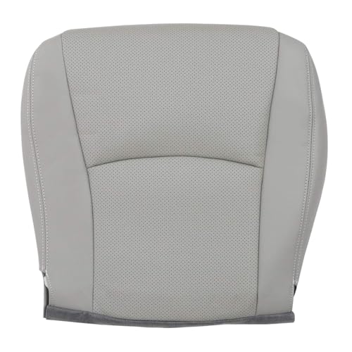 SecosAutoparts Gray Front Driver Side Bottom Perforated Microfiber Leather Seat