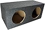 ASC RF210H Car Audio Dual 10' Sealed Subwoofer Rear Angle Sub Box Enclosure 5/8' MDF Wood
