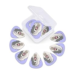 Old English Sheepdog Lot de 12 médiators fins et épais pour guitares acoustiques électriques et basses - Les Beatles, Paul McCartney, John Lennon, RIngo Starr, George Harrison Old English Sheepdog Lot de 12 médiators fins et épais pour guitares acoustiques électriques et basses – Image 6