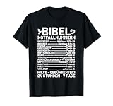 Notfall Hotline Shirt Jesus Gott Kirche Bibel Notfallnummer T-Shirt