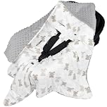 Bebamour Baby Car Seat Blanket Footmuff Universal Baby Blanket for Newborn Baby Swaddle Blanket, Bear