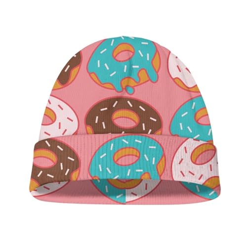 Funny Floral Animal Print Beanies for Boys Girls Chunky Warm Knitted Soft Winter Beanie Hats2