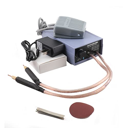 Cozyel 5000W Mini Spot Welder DIY Kit, 18650 Battery Spot Welding Pen Tools Battery Spot Welder w/Foot Switch, Adjustable Battery Welding Soldering Machine for 0.1-0.2mm Nickel Strip 18650 Battery
