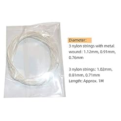 Greatangle Jeu de cordes en nylon clair et argenté pour guitare classique classique 1M 1-6 EBGDAE, Guitarra Bass Parts… - Les Beatles, Paul McCartney, John Lennon, RIngo Starr, George Harrison Greatangle Jeu de cordes en nylon clair et argenté pour guitare classique classique 1M 1-6 EBGDAE, Guitarra Bass Parts… – Image 2