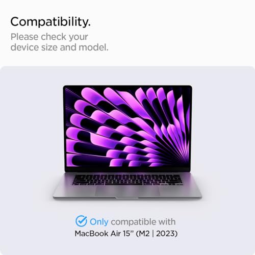 Spigen Urban Fit Case Compatible with MacBook Air 15 inch Case M5 (2026), M4/M3/M2 (2025-2022) Premium Knit Fabric Case - Black - Image 2