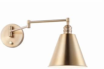 Maxim Library-1 Light Horizontal Swing Arm Wall Sconce-8 Inches Wide by 10.5 inches high-Heritage Finish