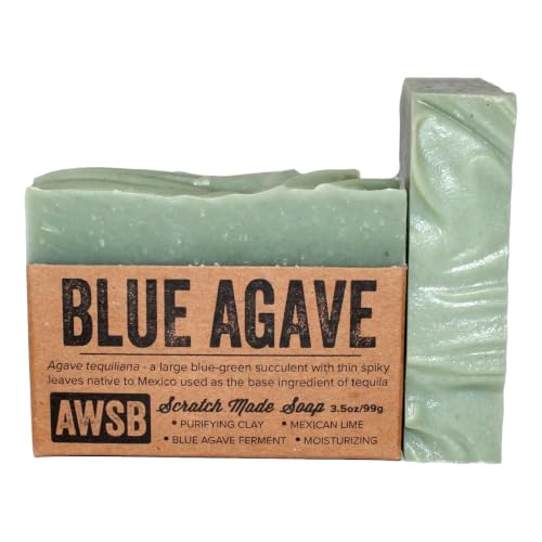 A Wild Soap Bar Blue Agave Bar Soap with Mexican Lime, 3.5 oz