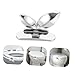 BRIGHTFUFU 4pcs Toilet Seat Lifter Handle Durable Acrylic Toilet Lid Lift Tools for Easy Use and Family Protection Design for Convenient Installation