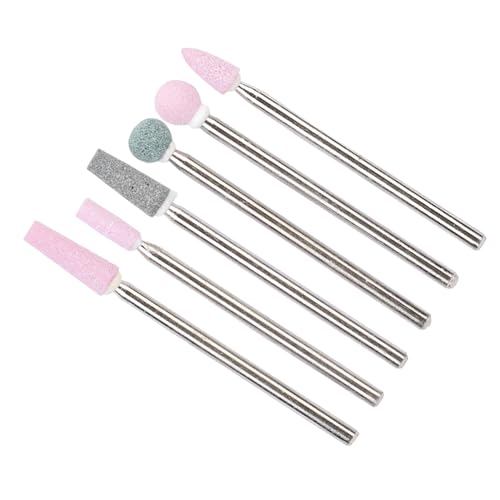 Juego de 6 brocas para taladro de uñas de acero inoxidable miniatura 3
