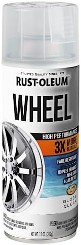 Rust-Oleum 366439 High Performance Wheel Spray Paint, 11 oz, Gloss Clear