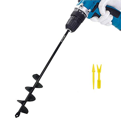 SYITCUN Auger Drill Bit Garden Plant Flower Bulb Auger Rapid Planter Bulb