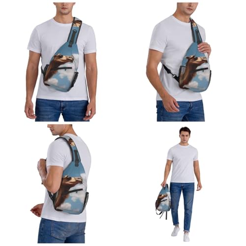 Sling Bag para Hombre y Mujer Negro miniatura 6