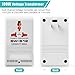 Voltage Converter 110V to 220V Step-Up & Step-Down Power Two-Way Conversion Voltage Converter Transformer for Travel, RV, and Camping (100W-White)