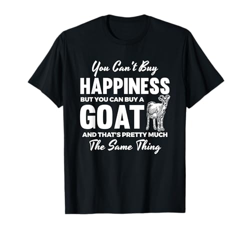 Goat Themed Novelty Gift Funny Goat Camiseta Felicidad Camiseta