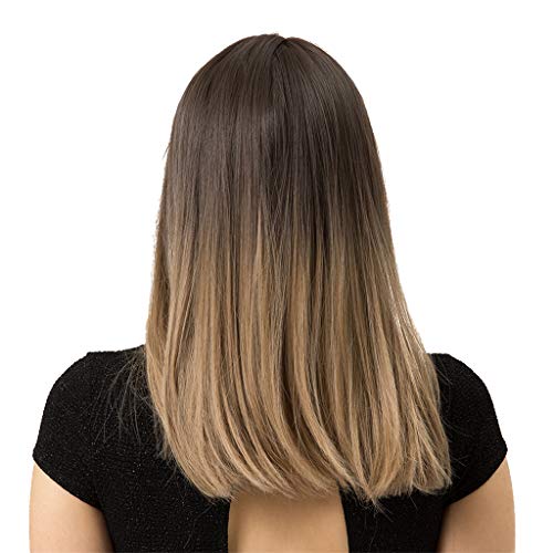 Peruca Sintética de Aparência Natural Peruca Gradiente 20 ''