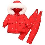 Premium Stoff: Dieser Winter Schneeanzug für Baby Jungen Mädchen besteht aus dicke Stoff mit guter Windbeständigkeit und Wärme, sodass Kinder ihn bequem und warm tragen im Winter können.