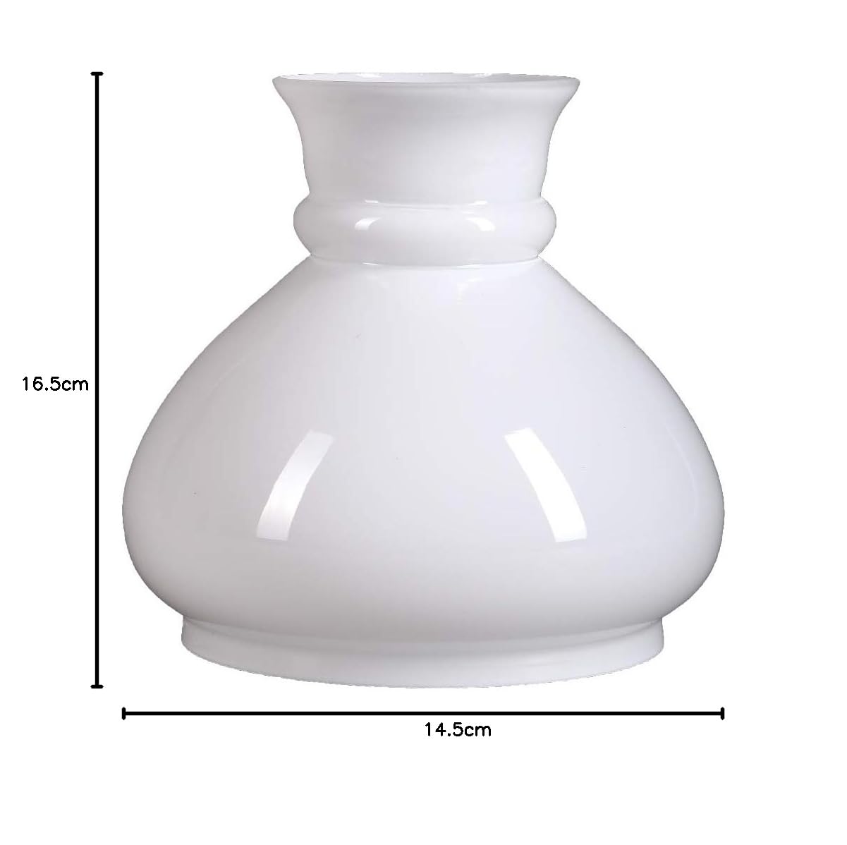 Petroleumglas WL591 Weiß Glänzend D=280mm, 69,99