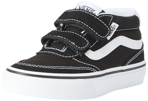 Vans Unisex Kinder Brooklyn Mid V Sneaker, schwarz/weiß