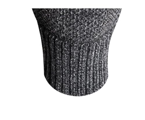 Men Knit Zip Up Sweaters Cardigan Warm Knitted Sweatercoat Solid Stand Collar Solid Knitwear4