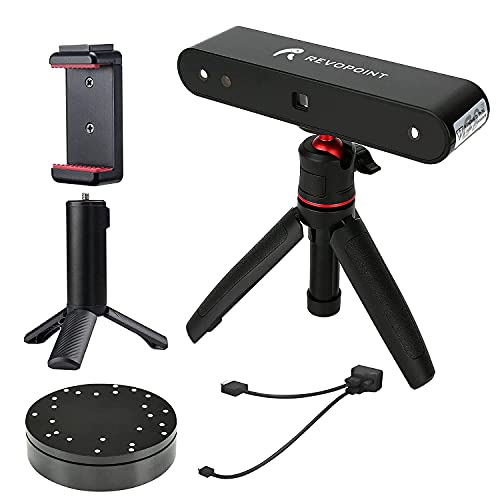 Revopoint POP 3Dスキャナ― 0.3mm高精度 軽量 ハンディ スマホ/PC対応 カラースキャン 即時プリント対応 手持ち 回転テーブル付き 小型 ポータブル 3Dプリント 3Dデザイン VR/ARコンテンツ製作 模型製作 リバースデザイン 3Dモデル生成 A6