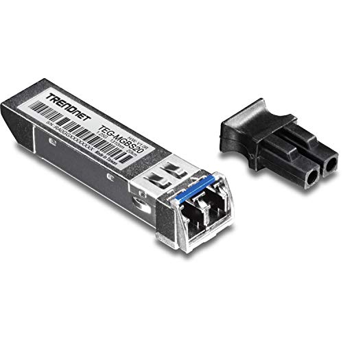 TRENDnet SFP Single Mode LC Module (20km/ 12.4 mi), TEG-MGBS20, Data Rates up to 1.25Gbps, 1310nm Single Mode