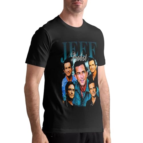 Jeff Host Probst Mens Shirt Short Sleeves Casual Cotton Crew Neck Tops Tee Soft Shirts2
