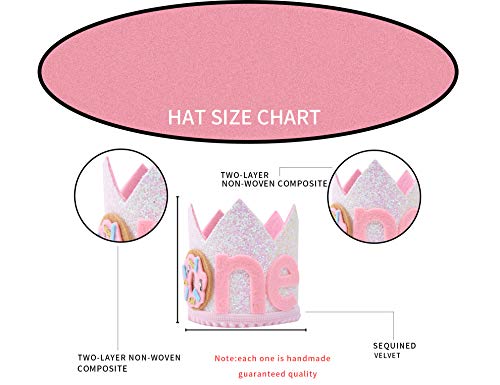 Zzdms One Birthday Crown For Donut Party - First Birthday Hat For Photo Booth Props And Backdrop Cake Smash, Best Donut 1St Birthday Party Supplies For Kids #TOP1