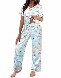 DUTUT Magical Pajamas for Women Magic Kingdom Pj sets Family Vacation Outfits Cute Graphic 2 Piece Lounge Sets