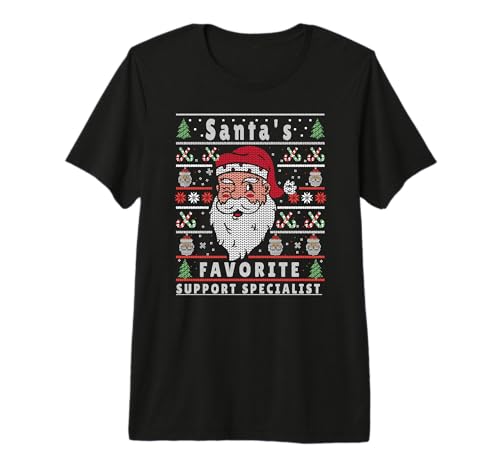 Santas Xmas Ugly Christmas Support-Specialist Premium T-Shirt