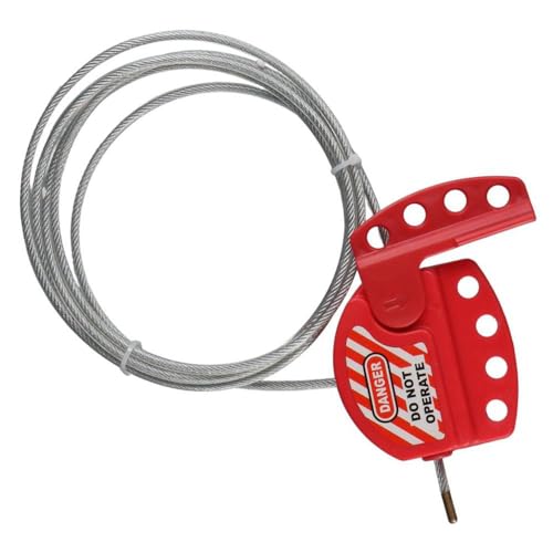 SHUATI Trava de cabo de aço com diâmetro de segurança de revestimento de vinil. Bloqueio de cabo aju